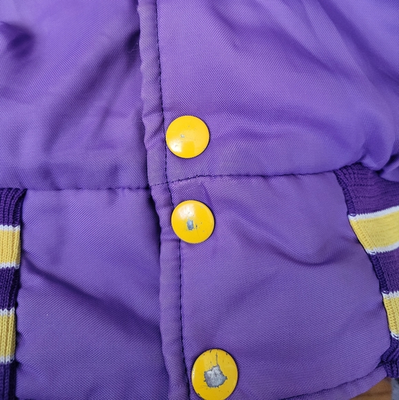 VTG 80s Holloway Champion Baseball Snap Front Quilt Lined Bomber Jacket with Eld - Picture 5 of 5